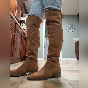 crown & ivy Brown Over-the-Knee Boots